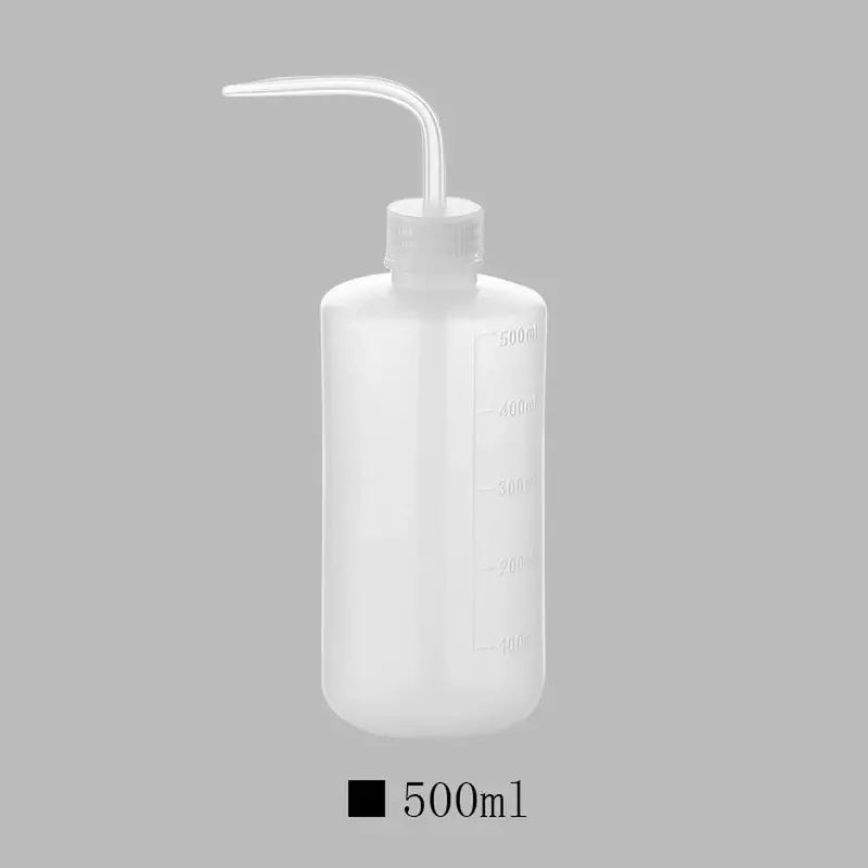 Botella de agua transparente de 250/500ml, contenedor de líquido, botella pulverizadora, hervidor de agua, herramientas de laboratorio de riego