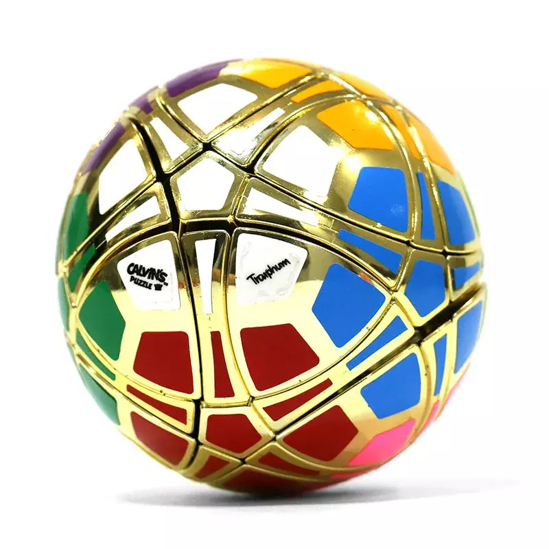 Magiczna kostka z limitowaną edycją puzzli calvina Traiphum Megaminx balla z 12 kolorowe do DIY naklejkami kostka łamigłówka zabawki