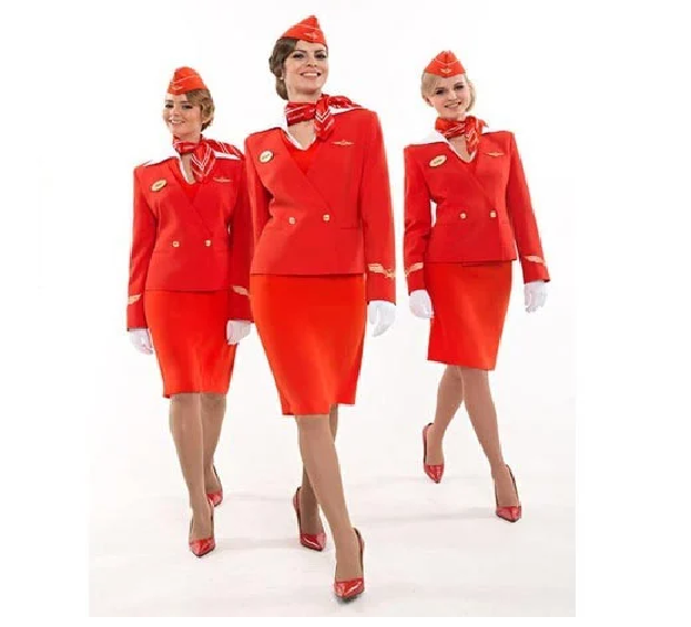 Uniforme de azafata de vuelo para mujer, traje de piloto de Color, novedad de 2023