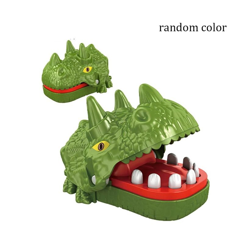 Random Color Bite Finger Toy New Plastic Mini Dinosaur Stress Reliever Dinosaur Decompression Toy Kids