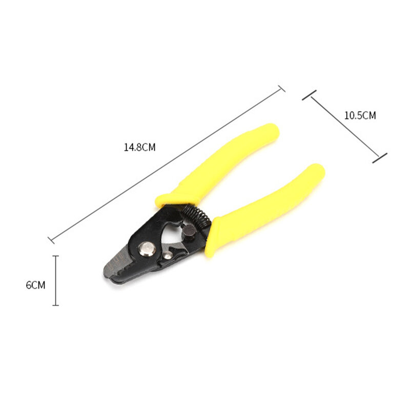 6“Multifunction Pliers Long Nose Pliers Wire Stripper Cable Cutter Terminal Crimping 3 Hole Fiber Optic Stripping Tool Hand Tool
