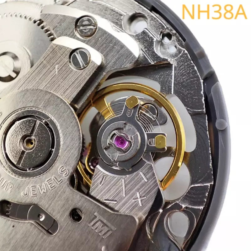 自動機械式ムーブメント時計、オリジナルアクセサリー、nh38a、日本、新品