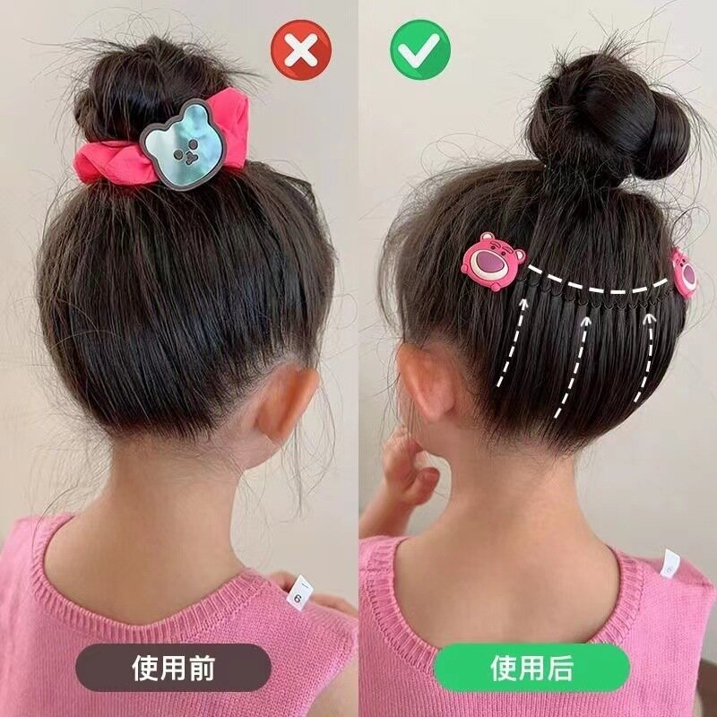 Neuer Stil Kinder Haarkamm gebrochenes Haar Mädchen Kamm Haarnadel Baby Kopf bedeckung niedliche Mode einfache Cartoon Animation Zubehör