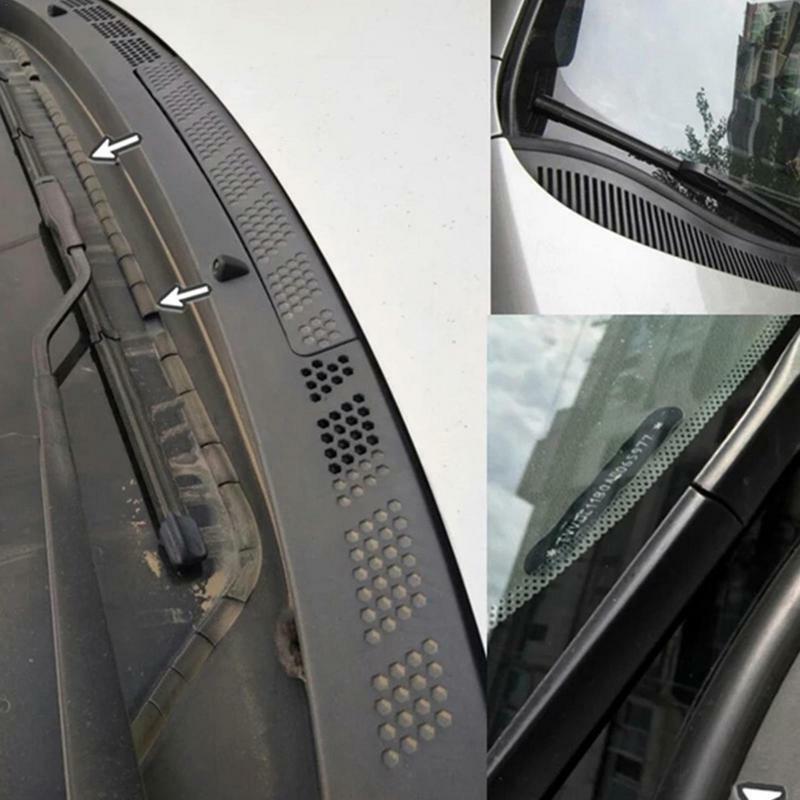 Car Seal Strip For Windshield Reduce Noise Front Windshield Weather Stripping Rubber Flexible H Type Smooth Surfaces Car