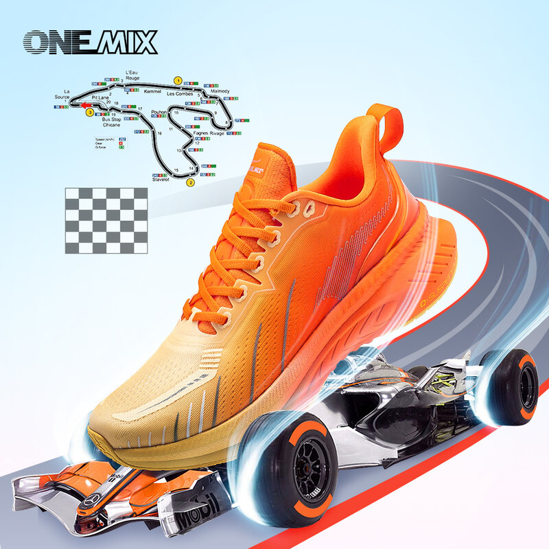 ONEMIX новая амортизирующая дорожная обувь для бега для мужчин спортивная тренировочная спортивная обувь уличная Нескользящая одежда-кроссовки resistan