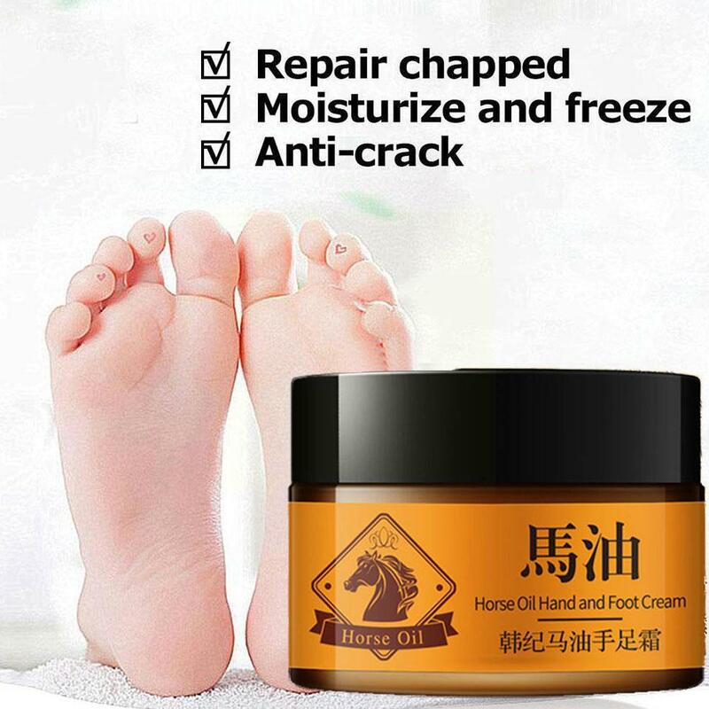 Horse Oil Foot Cream, Anti Dry Crack Repair, Heel, Hand Cracked, Esfoliante Pés, Hidratante, Nutritivo Bálsamo Cremes, Y6F2