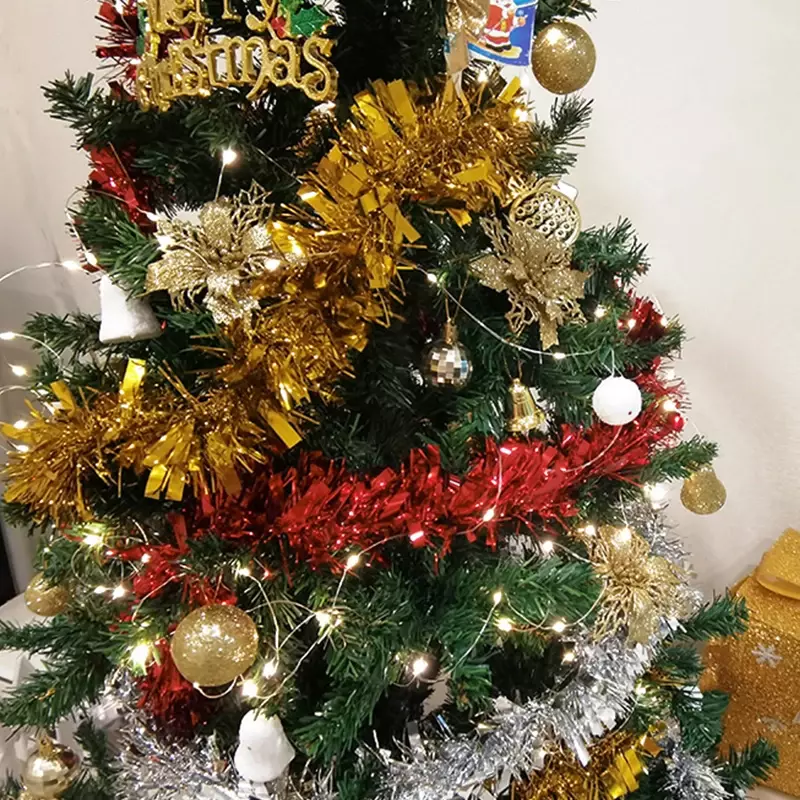 Cordas de luz coloridas para decoração de festa, fonte de alimentação USB, caixa de presente de Natal, cobre, ao ar livre, 4m, 40LED
