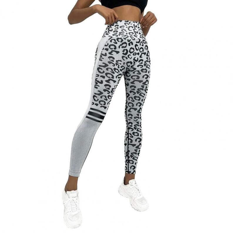 Pantalon de yoga taille haute imprimé léopard pour femme, pantalon de sport pour femme, contrôle UNIQUE, lifting des fesses, doux pour mince