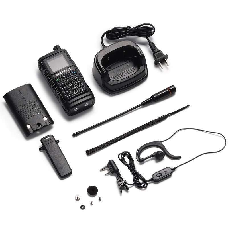Baofeng-walkie-talkie UV-17R 2バンド,ポータブル,144-148/420 MHz,450 mAhリチウムイオン電池,1800