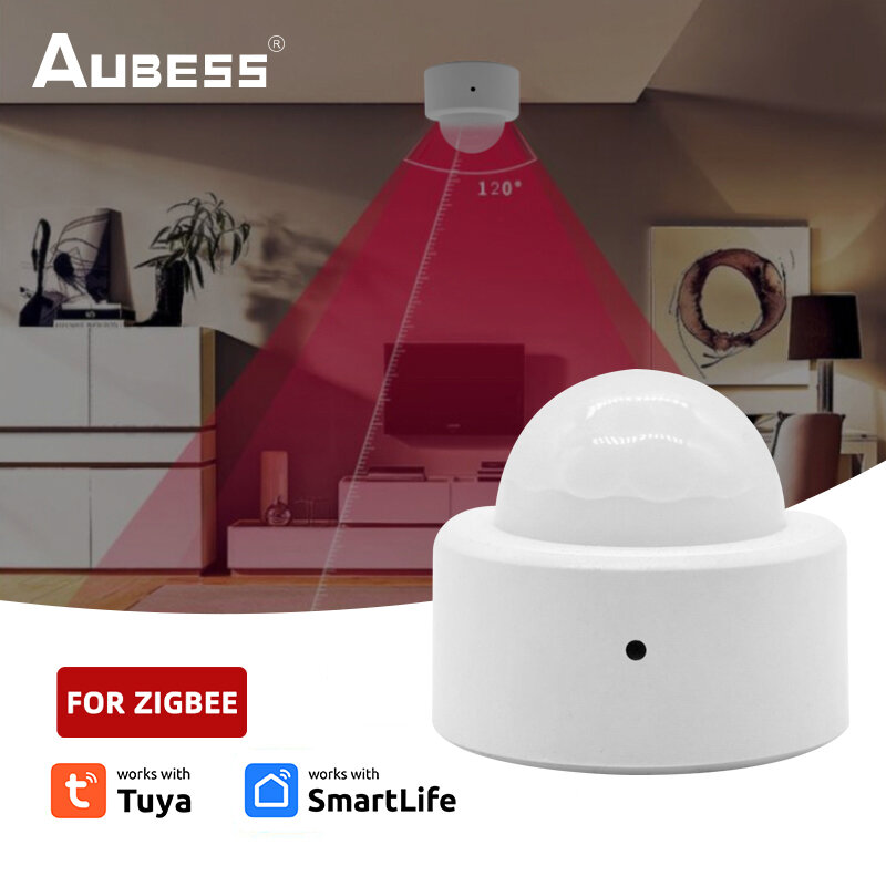 Zigbee3.0 투야 스마트 신체 움직임 감지기, 미니 PIR 모션 센서, 무선 인체 센서, 투야 게이트웨이 작동