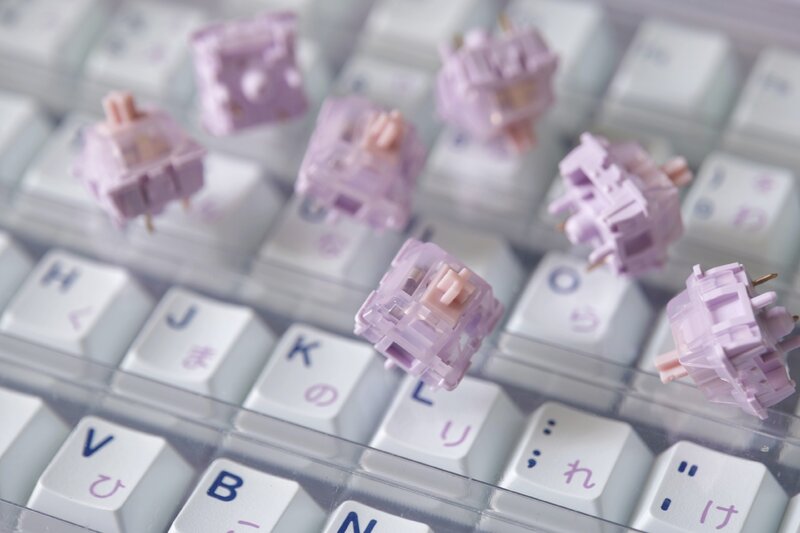 KeysU Studio Bunny Switches Linear Switches Mechanical Keyboard Switches Factory Lubed