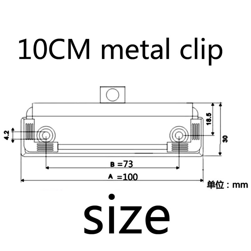 Draagbare Nieuwe 10Pcs Metal Board Clips Sterke Briefpapier Clip 10Cm School Office Document Metalen Clip Accessoires Met Clips