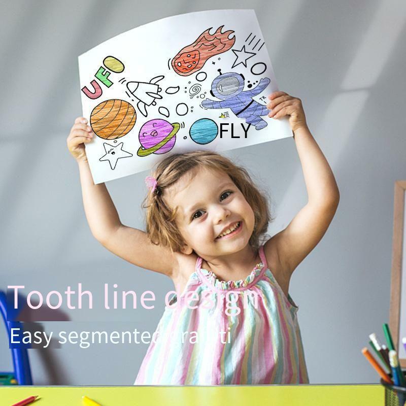 Детский обучающий граффити цветной супер длинный картина свиток подарок для ребенка холст не грязная стена может приклеиваться к стене игрушка