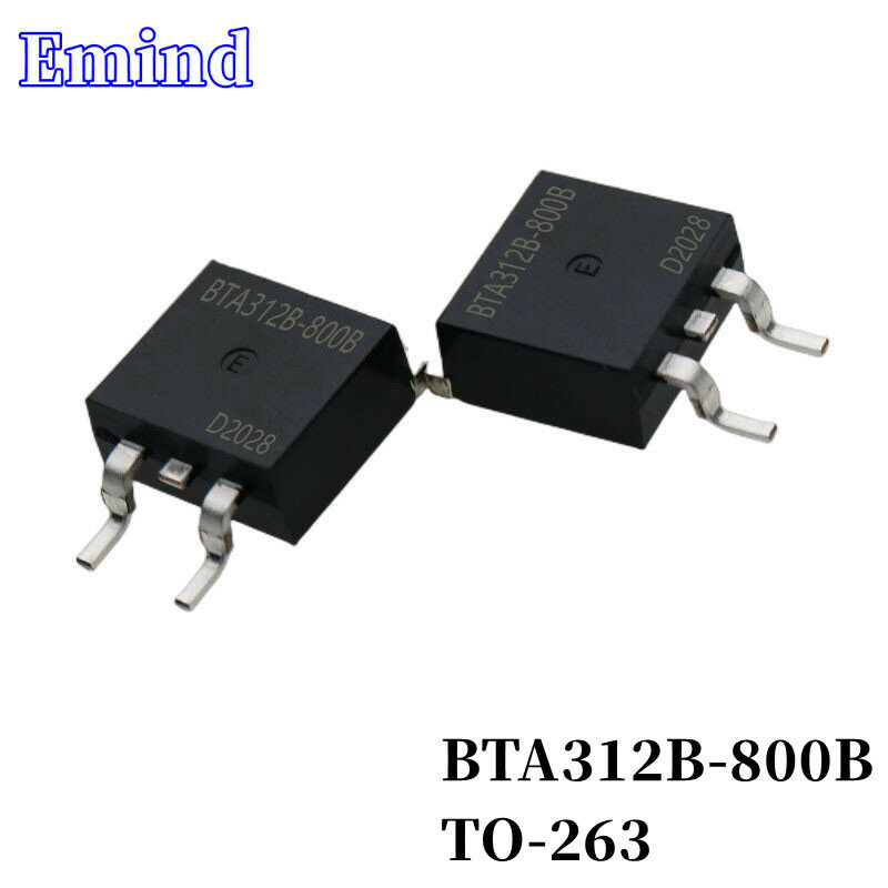 20/50/100/200 peças BTA312B-600B/c/d/e 12a/600v triac BTA312B-800B/c/d/e 12a/800v para-263 bta312 smd tiristor