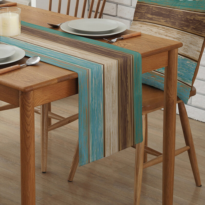 ダイニングテーブルのキッチンの装飾に適した小さな新鮮な小さなデイジーテーブルホイール防汚長方形の装飾テーブルフラグ
