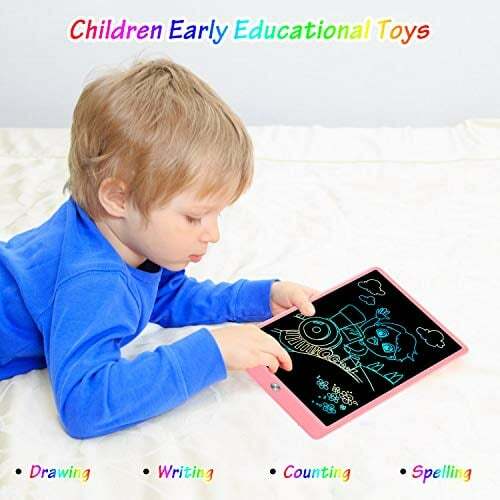 Tablet LCD do pisania 12 Cal kolorowe tablica elektroniczna tabliczka do rysowania tablica do rysowania zabawka prezent dla 3-12-letnich dzieci dziewcząt chłopców malucha