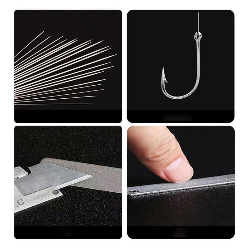 1pc Portable Outdoor Groove Fishing Hook Sharpening Hone Fishing Grinding Hook Sharpener Tool Fish Accessories