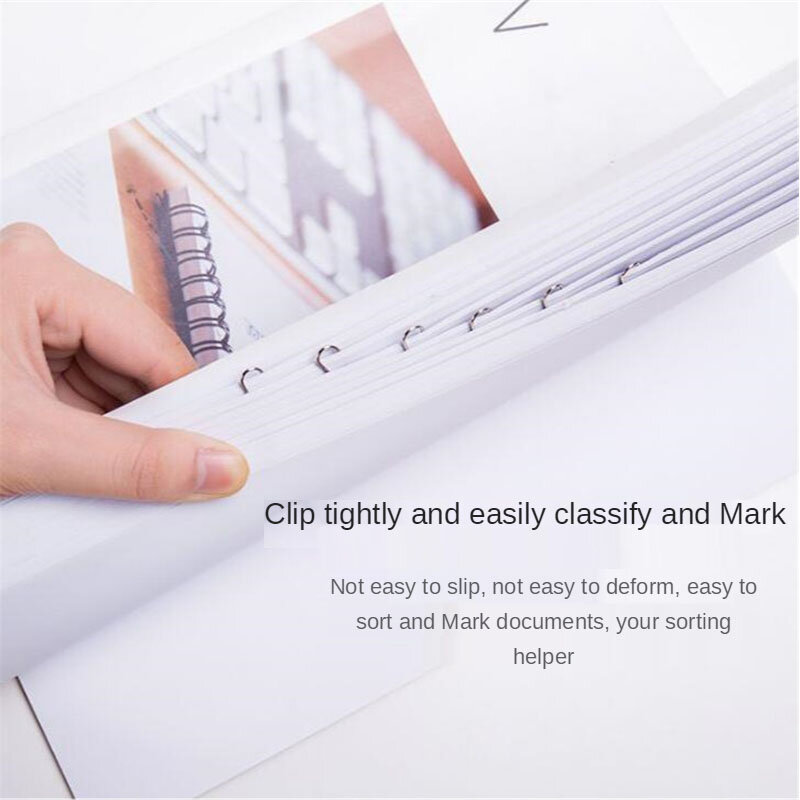 50PCS Simplicidade Planejador Material de Marcação Marcadores Clipe de Metal Clipe De Papel Marcador para o Livro de Papelaria material de Escritório Escola
