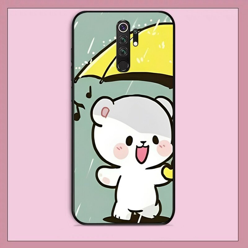 M-Milk Cute M-Mochas Bear Phone Case For Redmi Note 4 X 5 A 6 7 8 T 9 9S 10 11 11S 11Epro Poco M3 pro