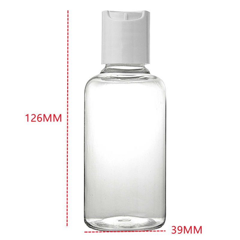 50ml 100ml Reise kosmetik flasche tragbare transparente leere Sprüh flasche Parfüm Zerstäuber Lotion Creme Flasche Flüssigkeits behälter