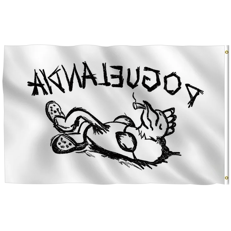 Poguelandia Outer Banks Flag-Póster divertido y vibrante para hombre, cueva duradera con ojales de latón, perfecto para dormitorio universitario