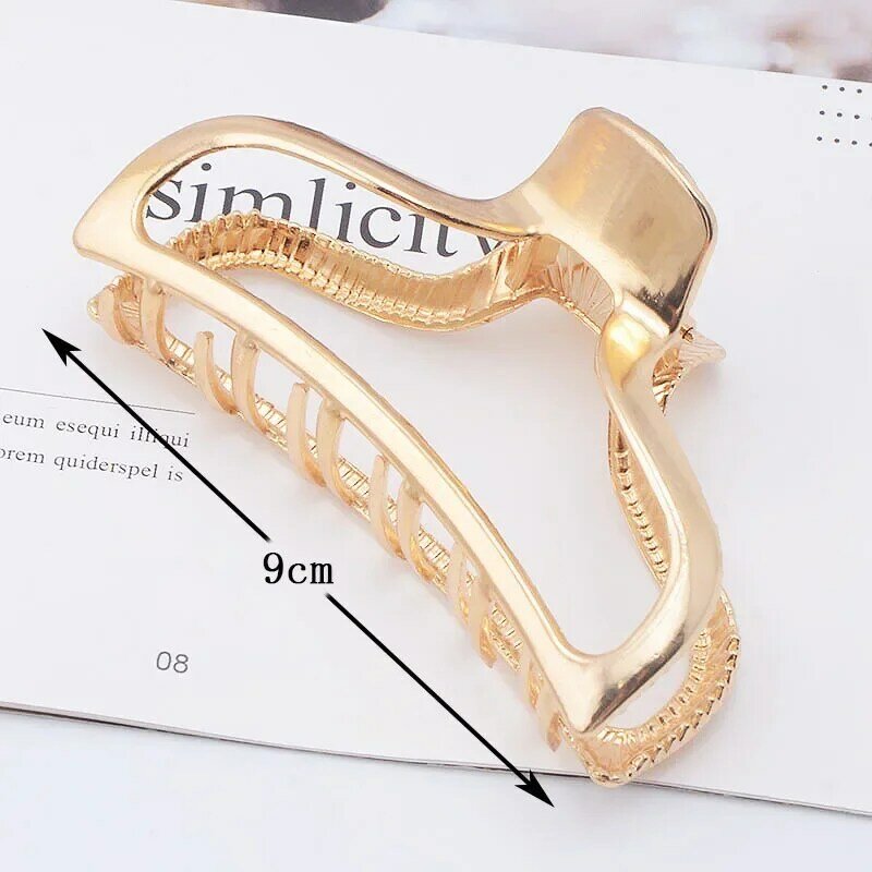 2024 Selling Multiple Styles Fashion Alloy Geometric Large Exquisite Hairpin Barrettes for Women Girl Accessories Headwear
