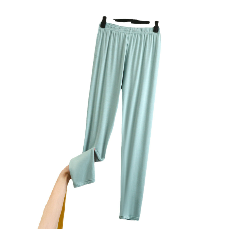 Celana piyama Modal wanita celana dalam Bottoming celana ketat elastis pakaian dalam Dalaman panjang badan celana dalam satu potong piyama nyaman