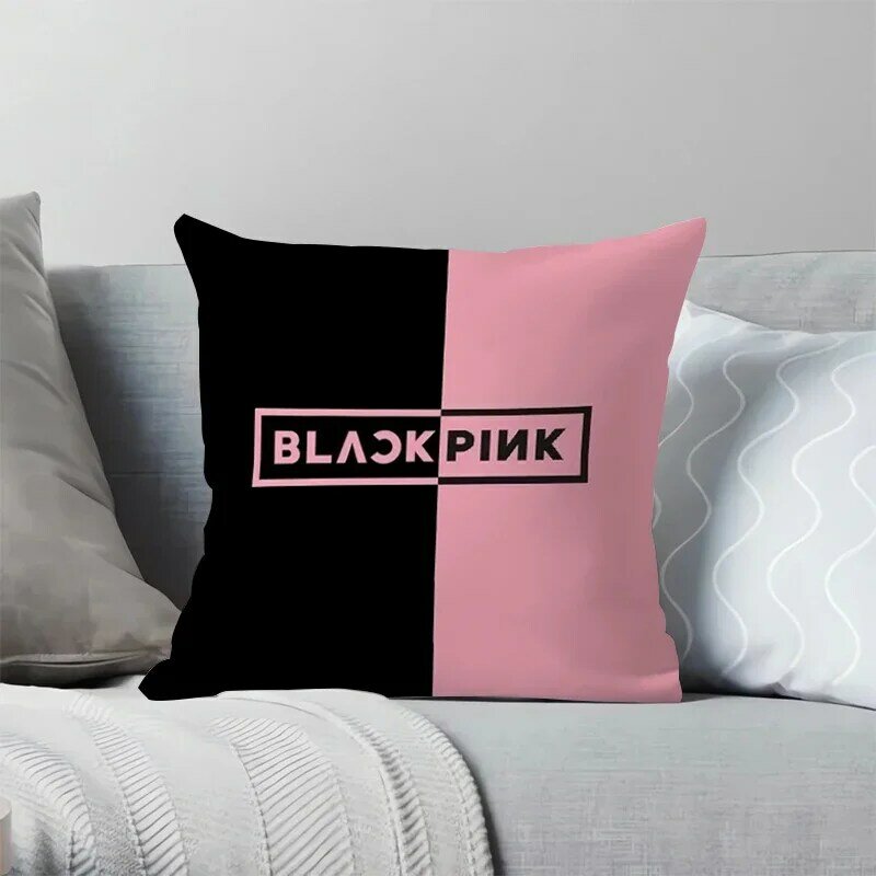 Taie d'oreiller K-pop-blackpink pour groupe de filles, housse de coussin décorative, chaises longues, câlins, décor d'automne, 45x45, 40x40, 50x50