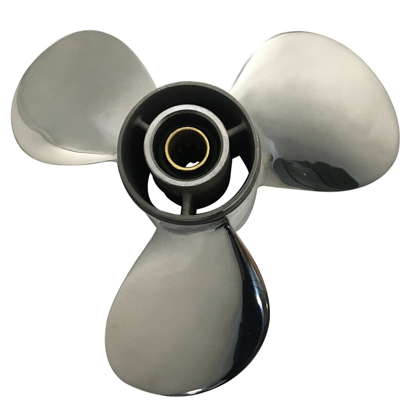 Boat Propeller 9 7/8x13 for Yamaha 25HP-30HP Stainless Steel Prop SS 10 Tooth RH OEM NO: 58133-ZV7-013AH 9.9x13
