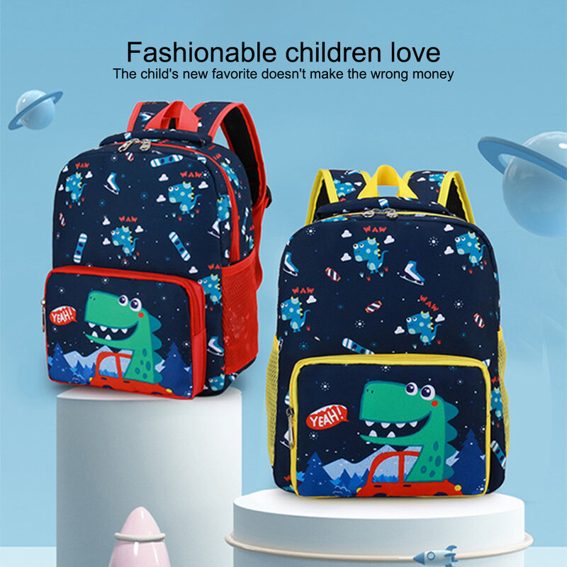 Kids Schoolbag Waterproof Pockets Backpack Shoulder Bag Outdoor Rucksack