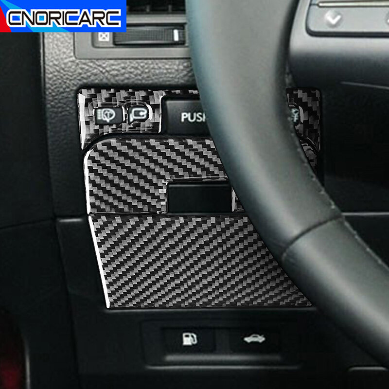 Autocollant en Fiber de carbone pour Lexus GS 2006 – 2011, accessoires de voiture, boîte de rangement pour Console de conduite principale, autocollant de couvercle pour panneau de commutation de coffre arrière, cadre pour Lexus GS