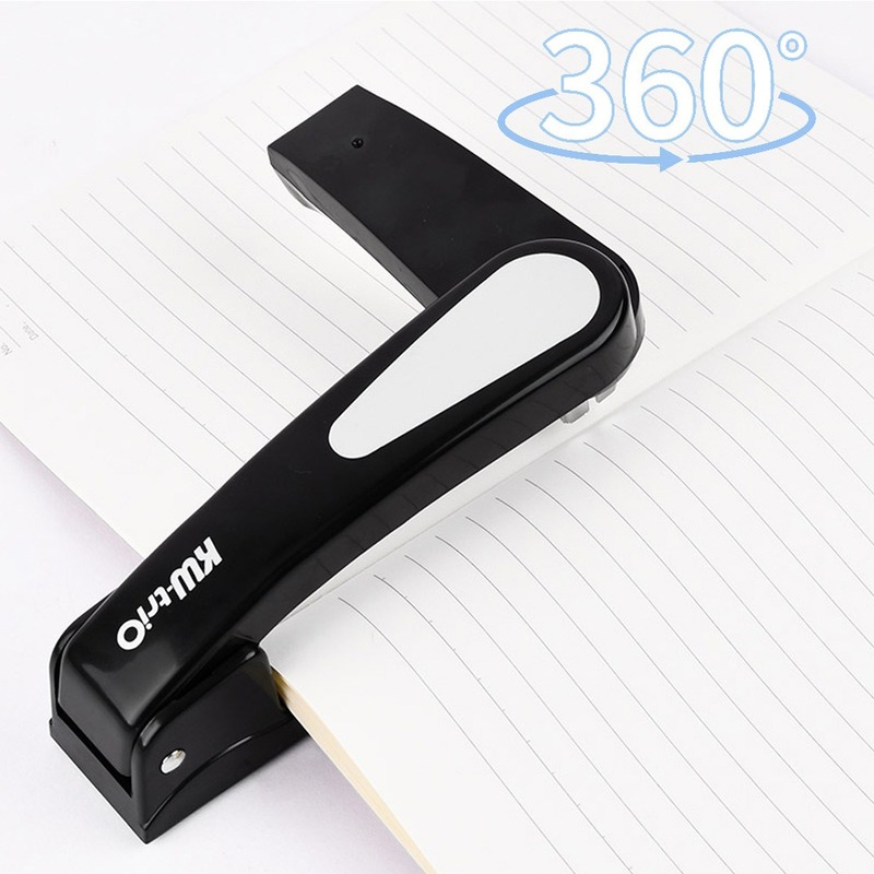 360หมุน Heavy Duty Stapler 24/6 Staples ได้อย่างง่ายดายยาวเย็บกระดาษเย็บสำนักงาน Bookbinding อุปกรณ์