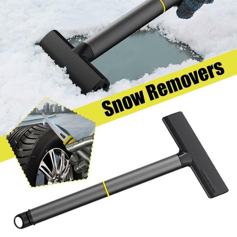 Alat pengikis es kaca depan mobil, sekop penghilang es dengan pegangan berbentuk T dapat digunakan kembali alat pengeruk es esensial mobil musim dingin