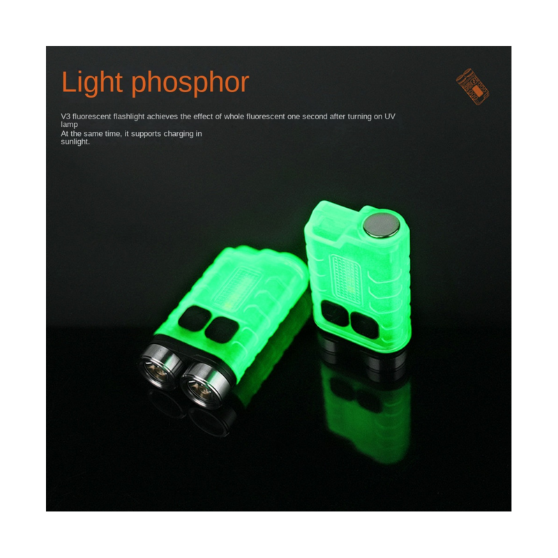 Lanterna recarregável USB, Luz pequena do bolso, Impermeável, Exterior
