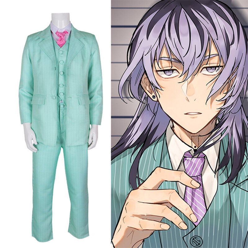 Anime Rindo Haitani Cosplay Costume Vest Suitfor Women 2 Kinds Green Outfits Purple Uniform Halloween
