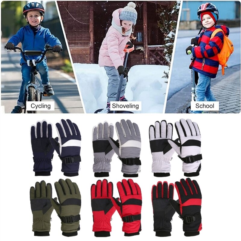 多目的子供用手袋 信頼性の高い手袋 冬用 屋外活動用の暖かい手袋