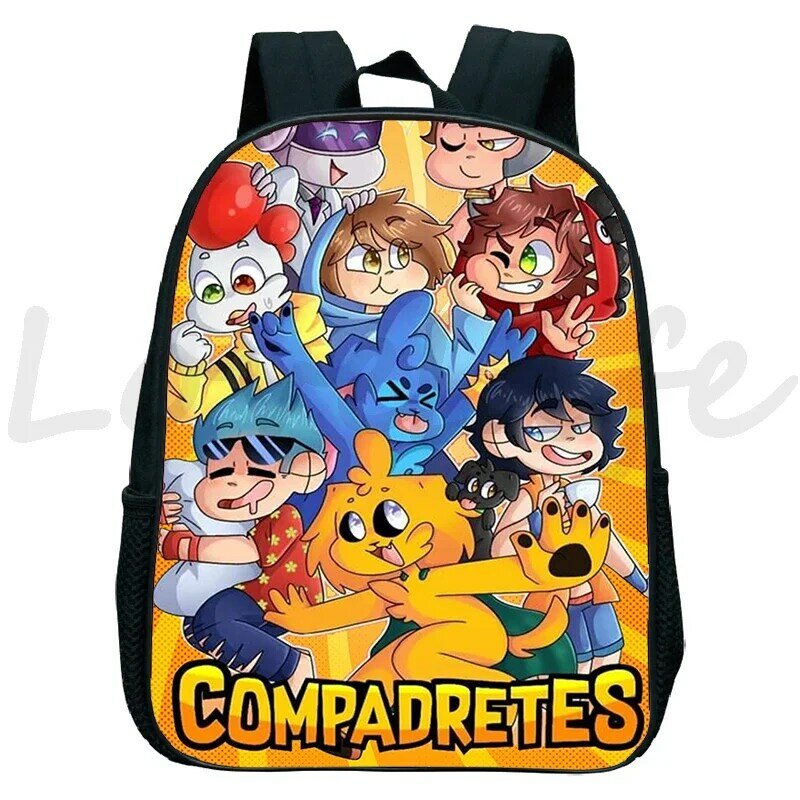 New Mikecrack Compadretes Backpack for Boys Girls Cartoon Rucksack Kids Kindergarten School Bags Zip Knapsack Children's Mochila