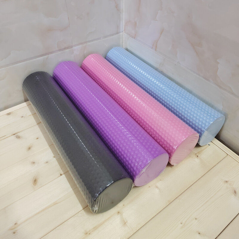 Yoga Roller Runde verbesserte Heim training Eva Schaum zylinder Sechs kant rolle für Pilates Übungs durchmesser 9,5 cm Länge 45cm