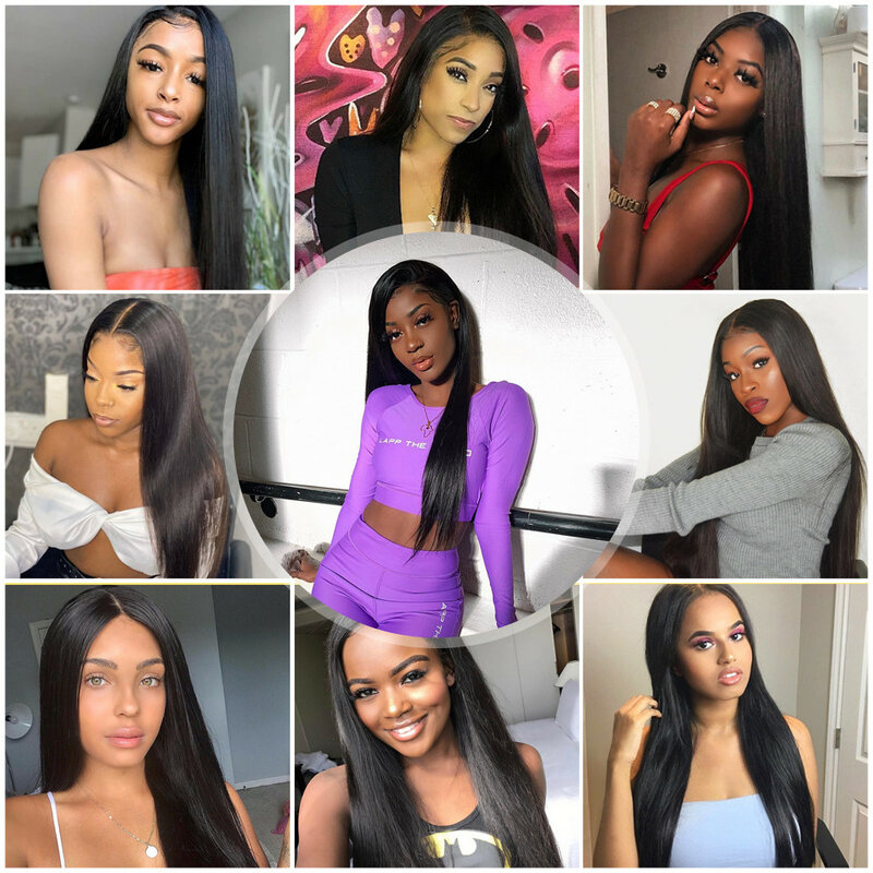 Mongolian Hair Straight Human Hair Bundles Silky Straight Hair Bundles Natural Hair Weaves Extensions Can be Dyed or Bleached