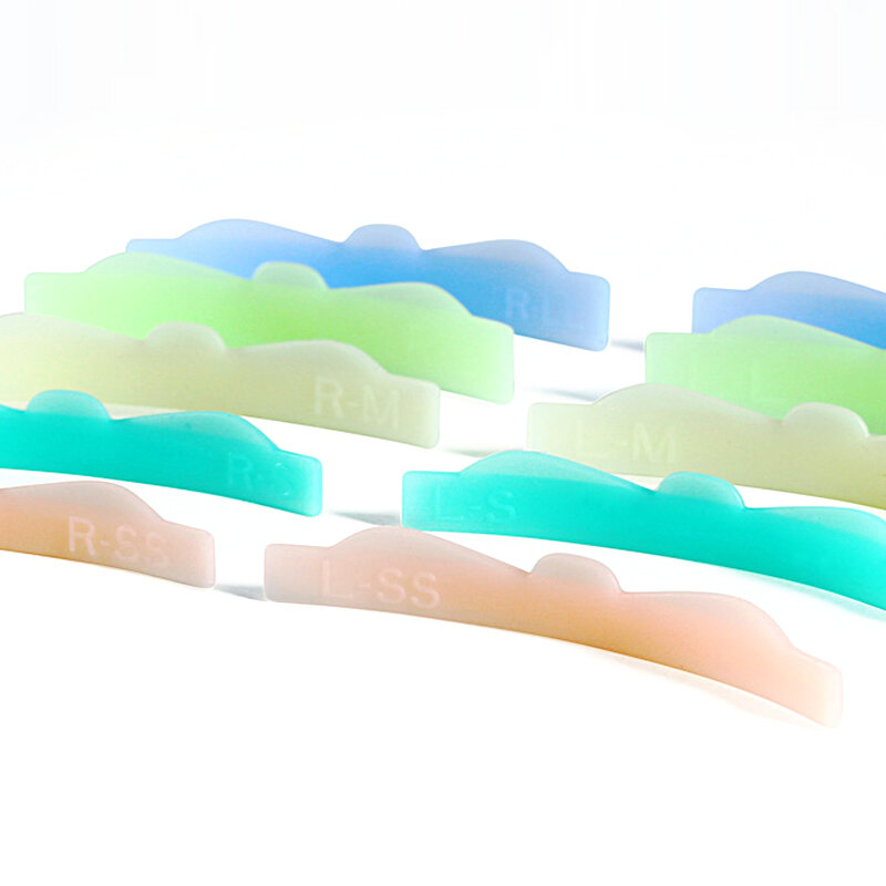 5/8 pares de cílios almofada perming cílios de silicone perming modelador reutilizável lash shield pads para ferramentas de maquiagem de cílios duradouros