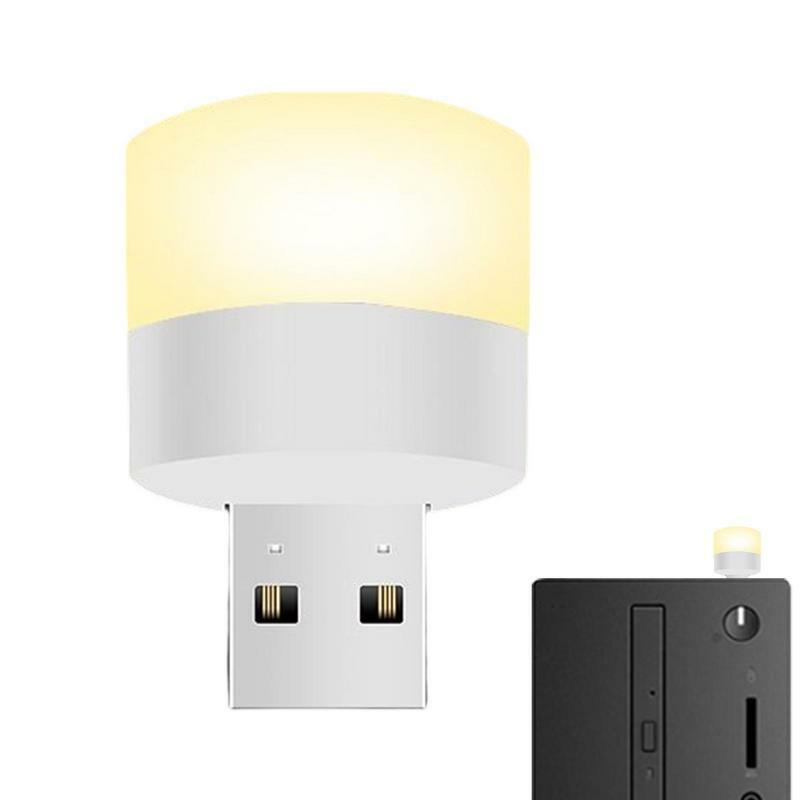 Mini usb plug lâmpada portátil led plug-in lâmpadas com 2 cores de iluminação uso doméstico pequenas luzes atmosfera para sala de estar quarto