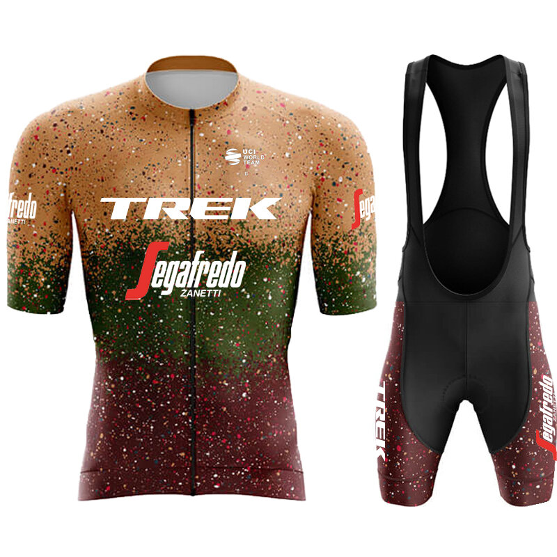 TREK Jersey bersepeda 2024 pria, setelan pakaian sepeda gunung celana pendek Mtb Bib musim panas untuk lelaki