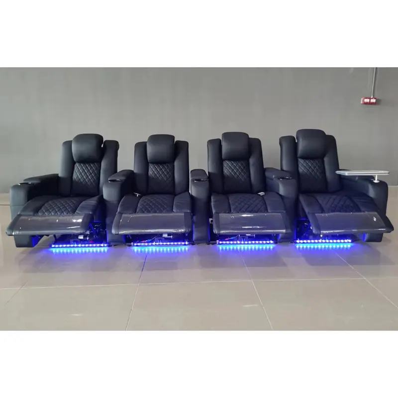 Linlamlim elektryczny fotel fotel do masażu kinowy Sofa do salonu wielofunkcyjne skórzane kanapowe podwójne silniki rozkładane siedzenia