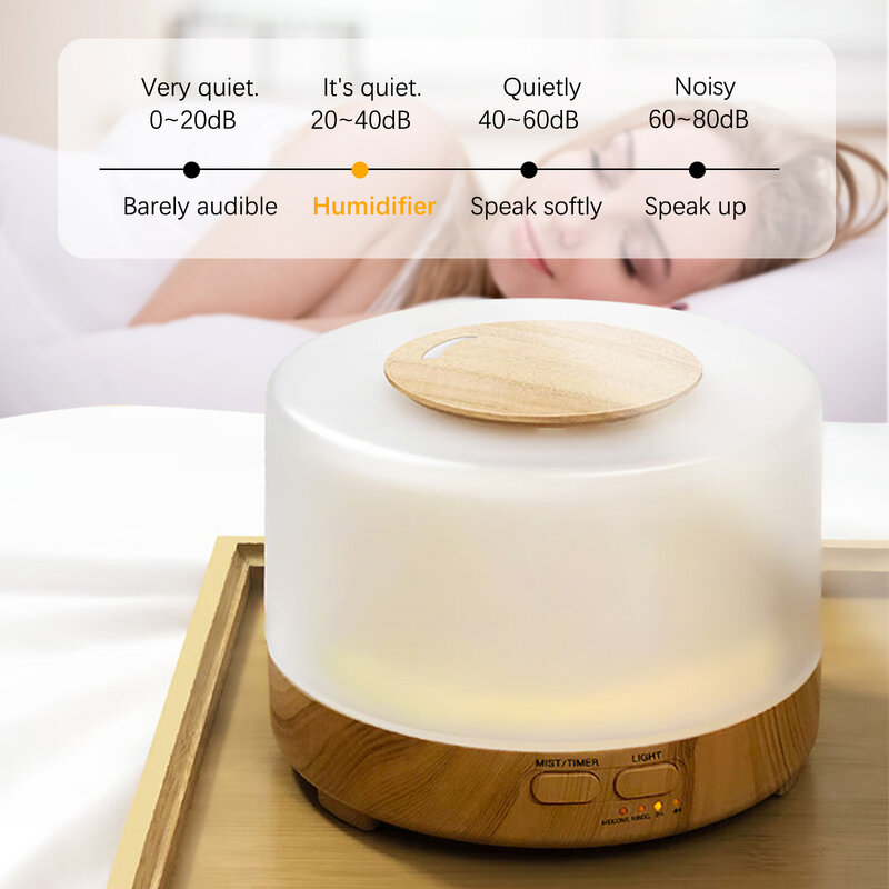 Diffusore d'aria elettrico intelligente per la casa, umidificatore, aromaterapia, deodorante per ambienti, 500ML