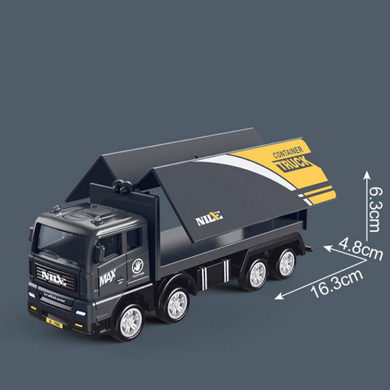 Inertiële Simulatie Voertuig Container Vrachtwagen Express Auto Kinderen Educatief Speelgoed