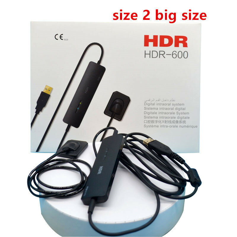Peralatan Gigi HDR-600A Sensor Gigi Ukuran 2 RVG Digital Dental X-ray APS Sensor Cmos Sensor Gigi X-ray
