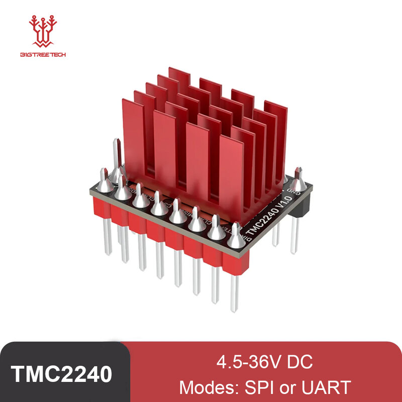 BIGTREETECH TMC2240 Stepper Motor Driver Module 3D Printer Parts SPI Mode 256 Subdivision VS TMC2209 TMC5160 For SKR 2 Octopus