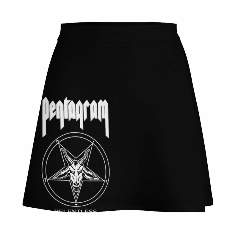 Pentagramme-Mini jupe sans relâche pour femme, sexy, courte, validée, vêtements d'été