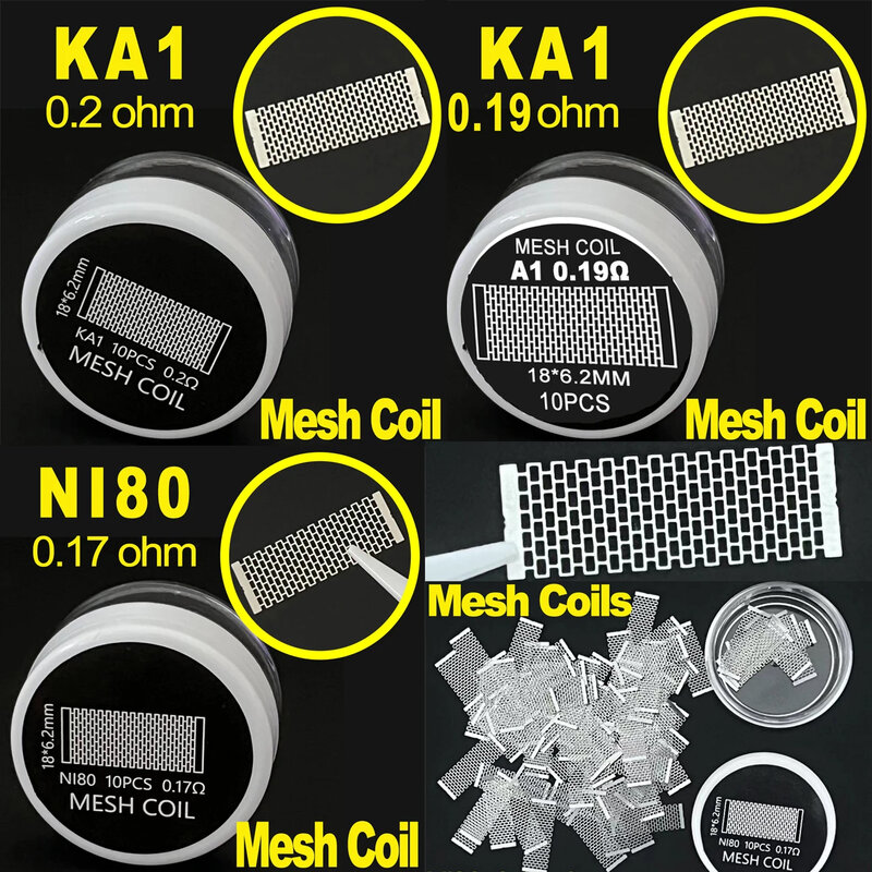 Zeus.X Mesh Deck pour Zeus.X Bubble Glass Base Joint Ring, Ni80 KA1 Mesh Coil, 0.17, 0.19, 0.2 Meshwork Cotton Tool Accessoire
