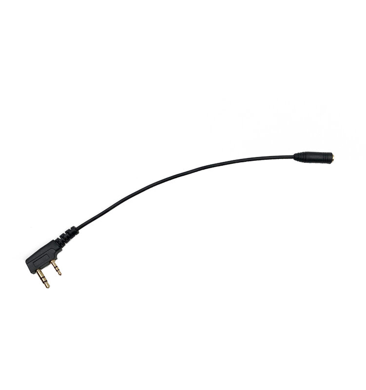 2 Pin K1 do 3.5MM żeński kabel przesyłowy słuchawka do telefonu Audio dla Kenwood TYT dla Baofeng UV5R 888S Walkie Talkie adapter słuchawkowy